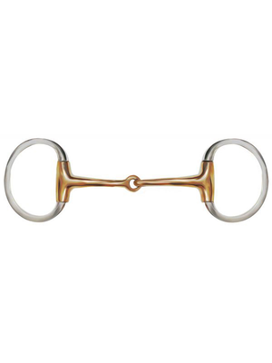 Mors Eggbutt snaffle avec bouche de cuivre