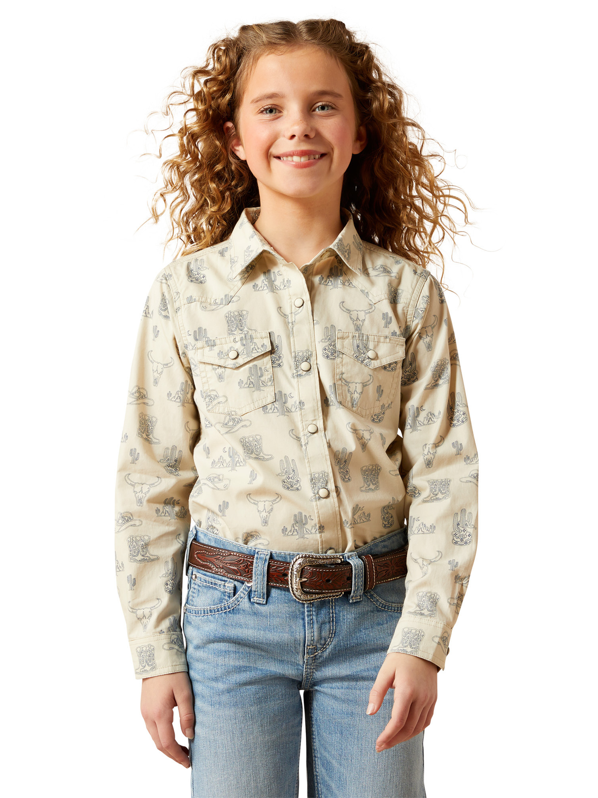 Chemise à Pressions Mila Style Western- Fille