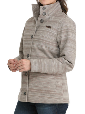 Veste en Sergé de Laine Grise- Femme