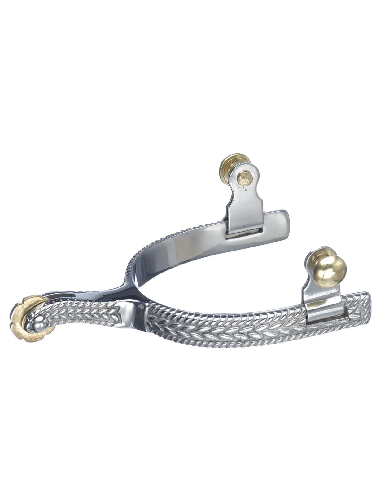 Éperons western à roulette motif rope 10 pointes - homme