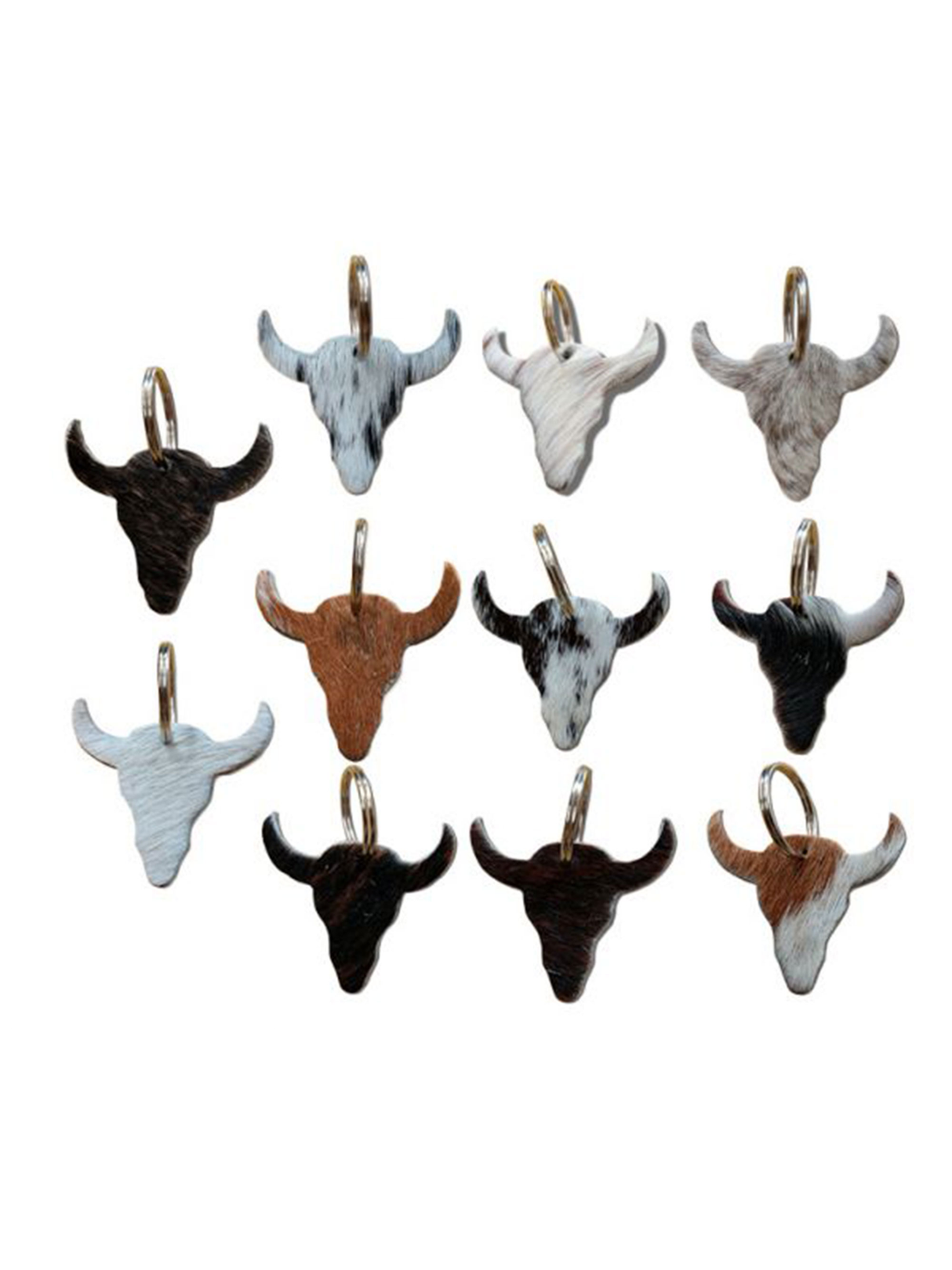 Porte-clés Steer en poil de vache