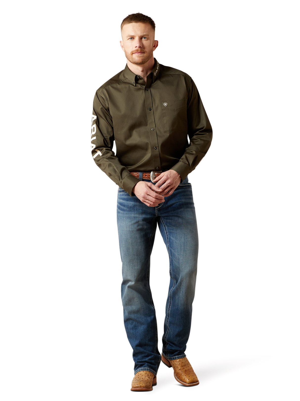 Chemise Team Twill Olive - Homme