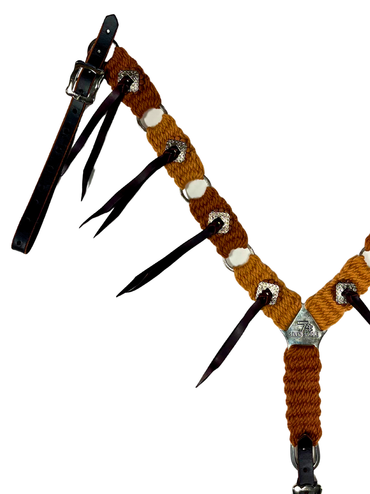 Bricole Western en Mohair et conchos