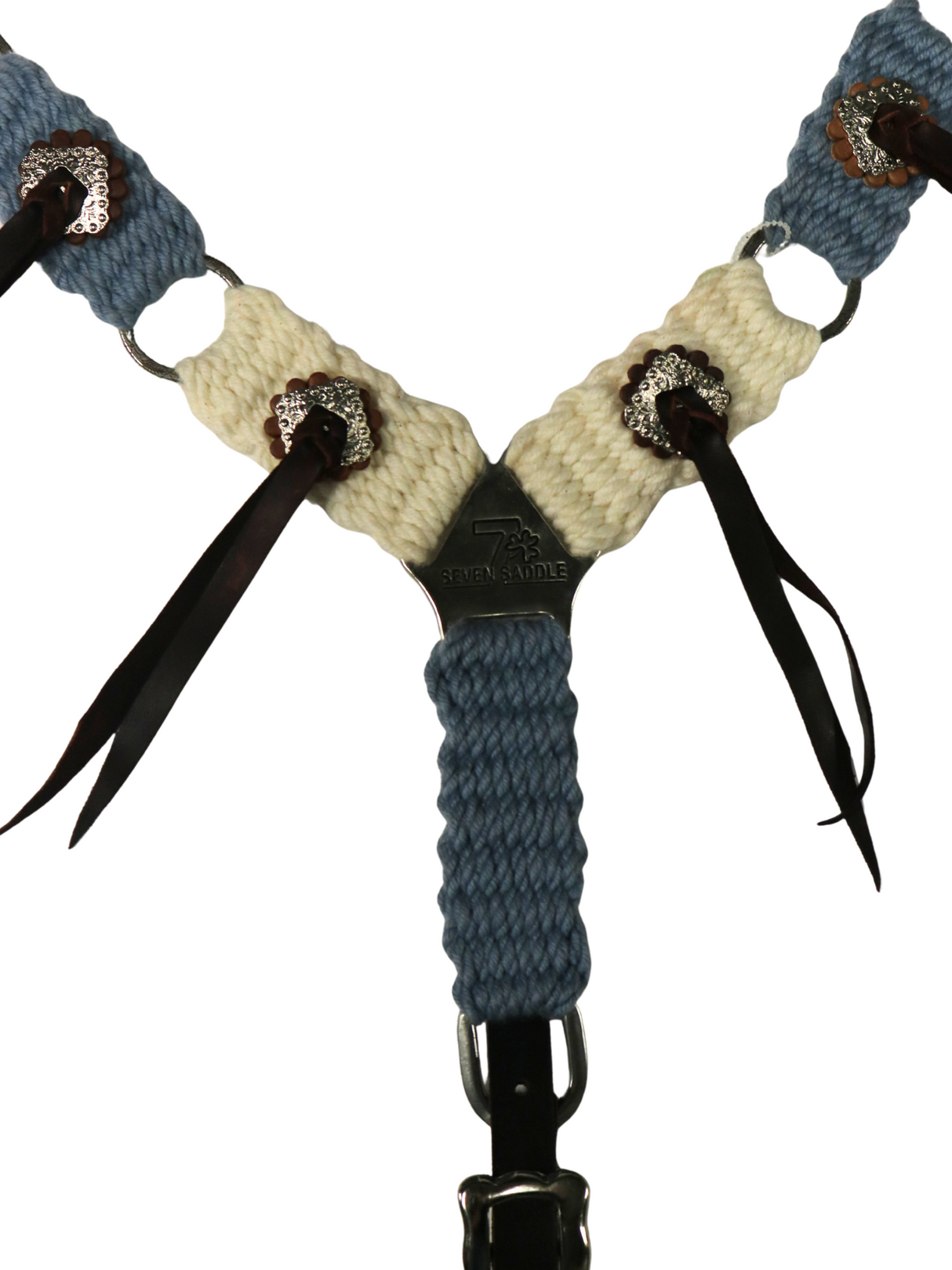 Bricole Western en Mohair et conchos