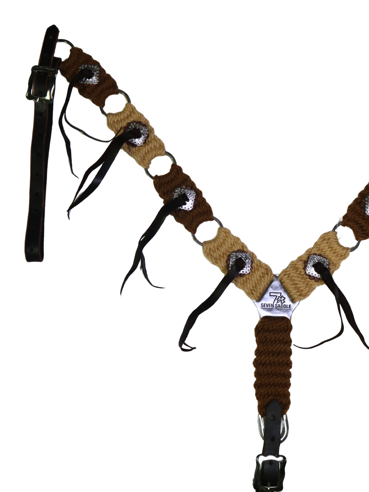 Bricole Western en Mohair et conchos