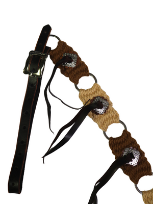 Bricole Western en Mohair et conchos