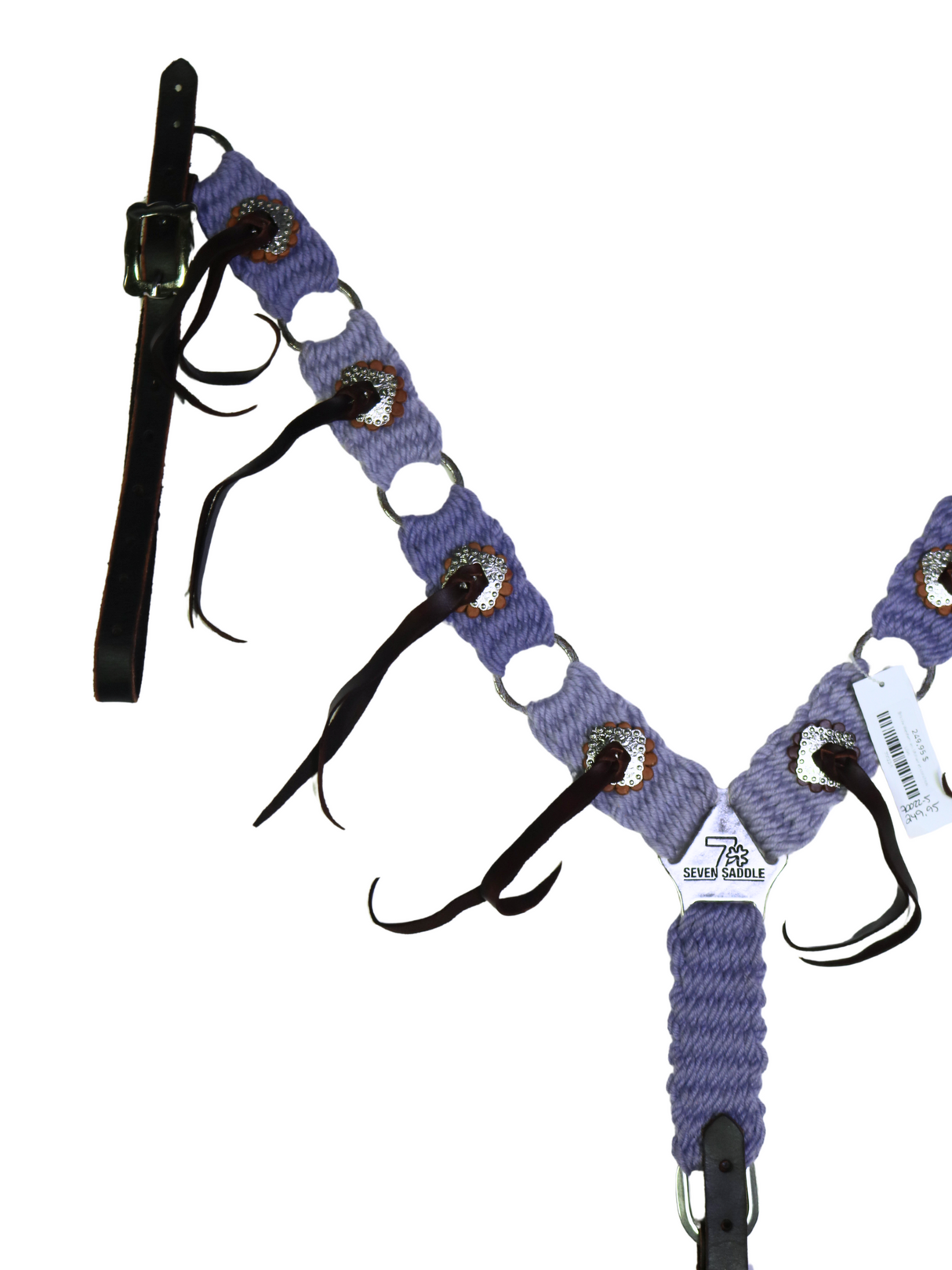 Bricole Western en Mohair et conchos