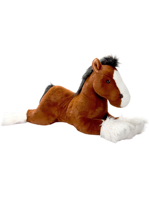 Peluche cheval Clydesdale Wild Onez Barnyard 27 po