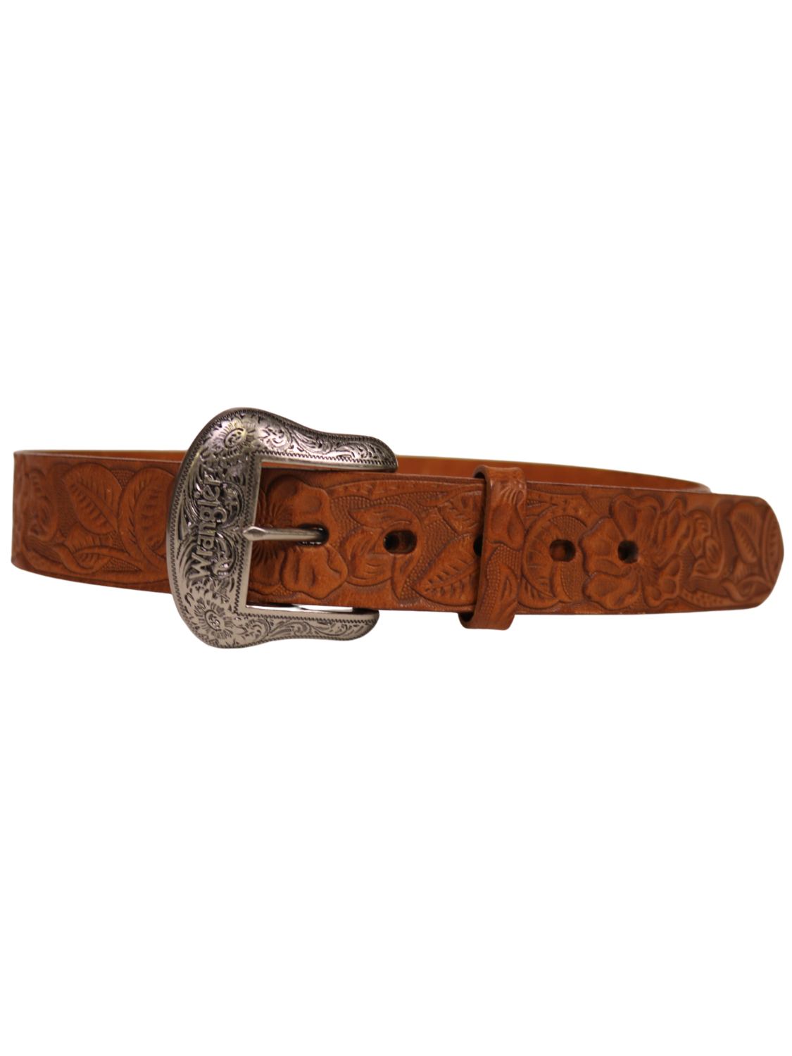 Women's Brown Floral Western Belt