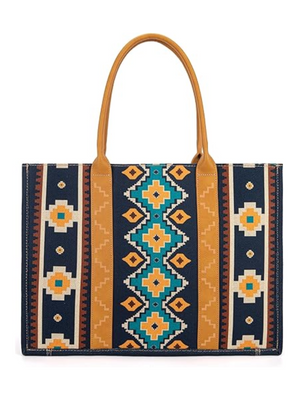 Aztec Mustard Handbag - Large