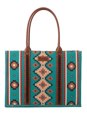 Sac à main Aztec Turquoise - Grand