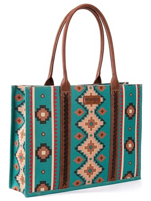 Aztec Turquoise Handbag - Large 