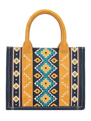 Aztec Mustard Handbag - Small