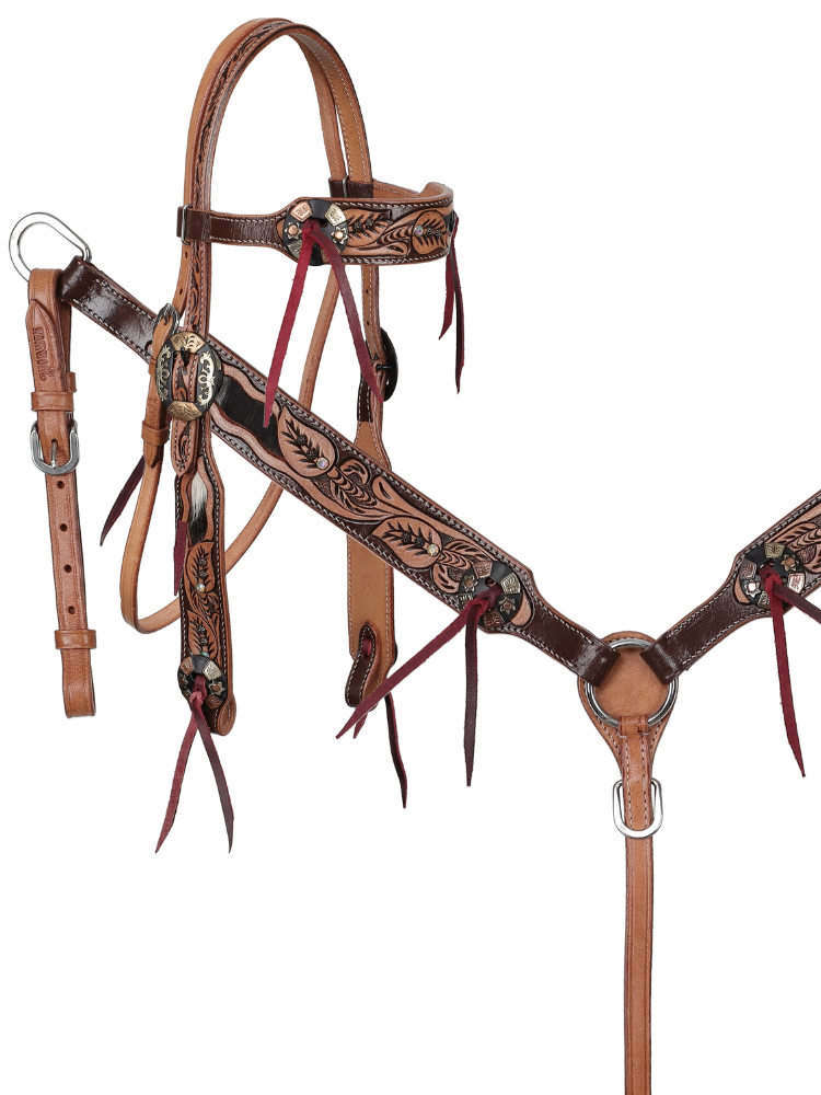 Ensemble de bride et bricole Cowhide Canopy