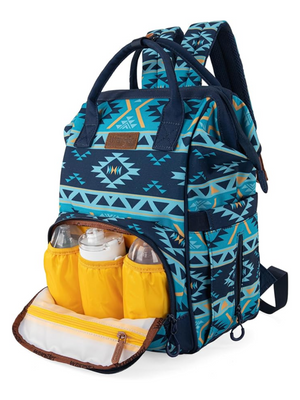 Aztec Allover Navy Backpack