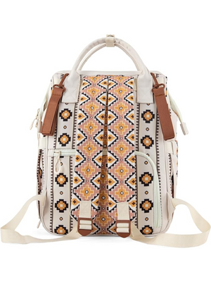 Sac à Dos Aztec Allover Tan