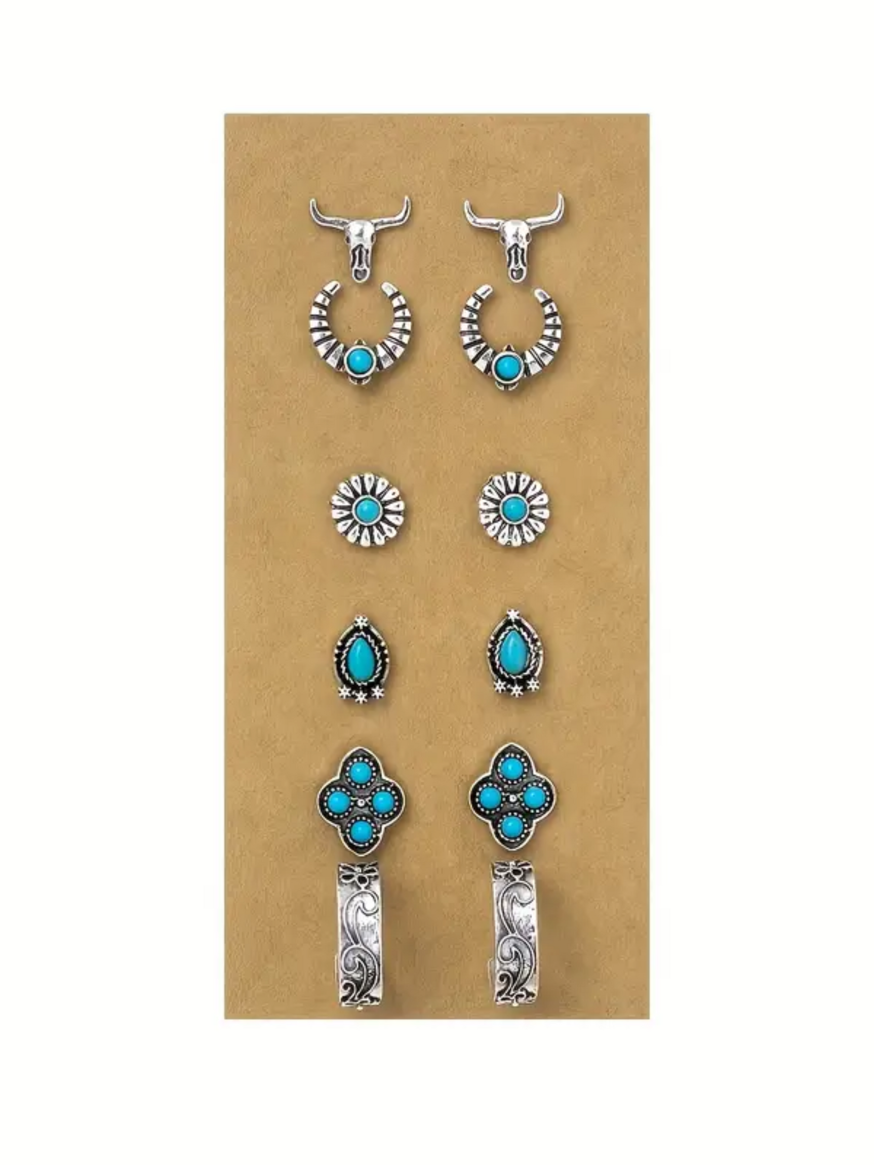 Kit de boucles d'oreille Western