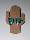 Boucles d'oreilles pierre turquoise