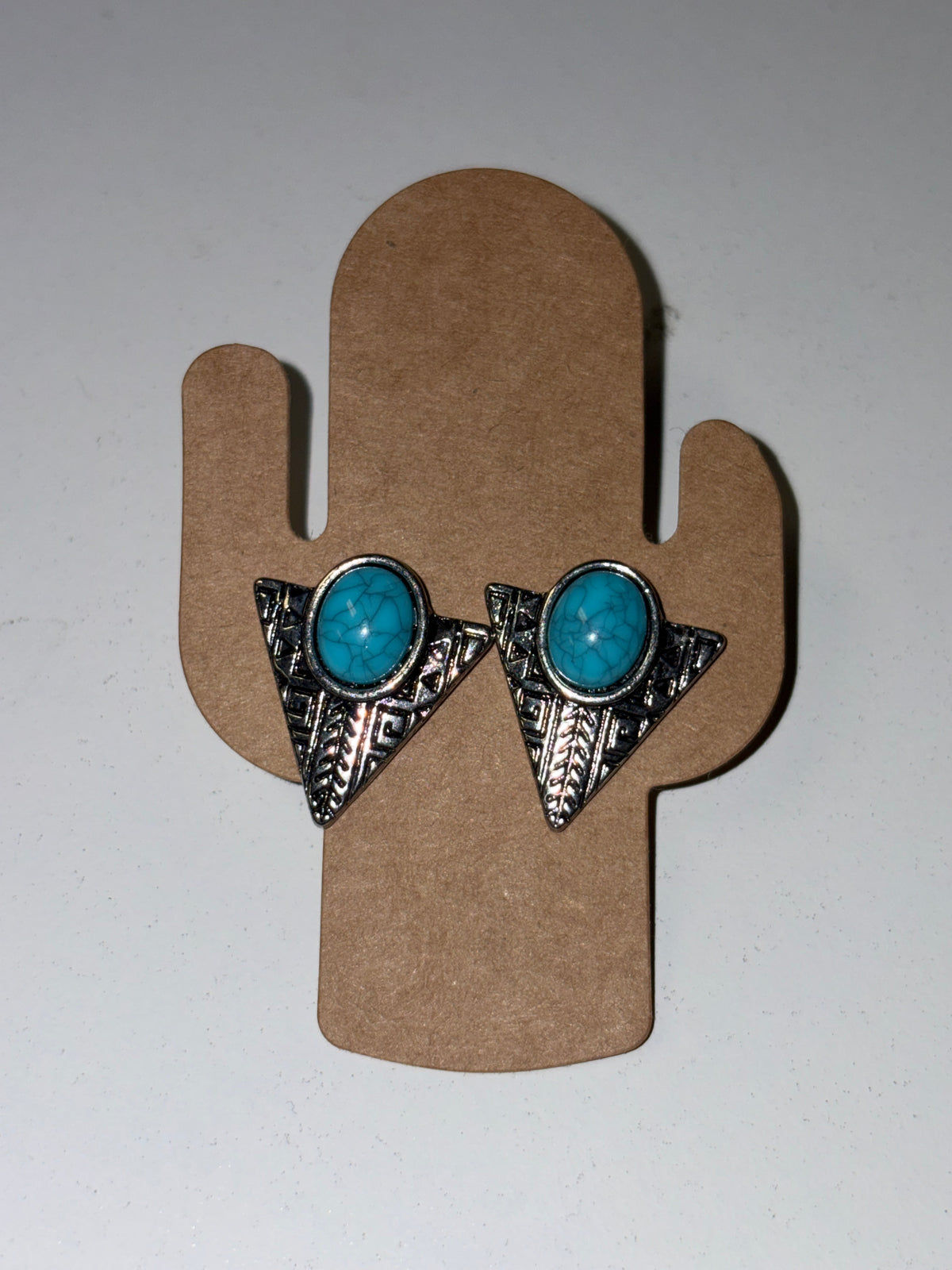 Boucles d'oreilles pierre turquoise