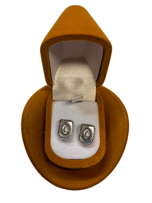 Earrings in a hat