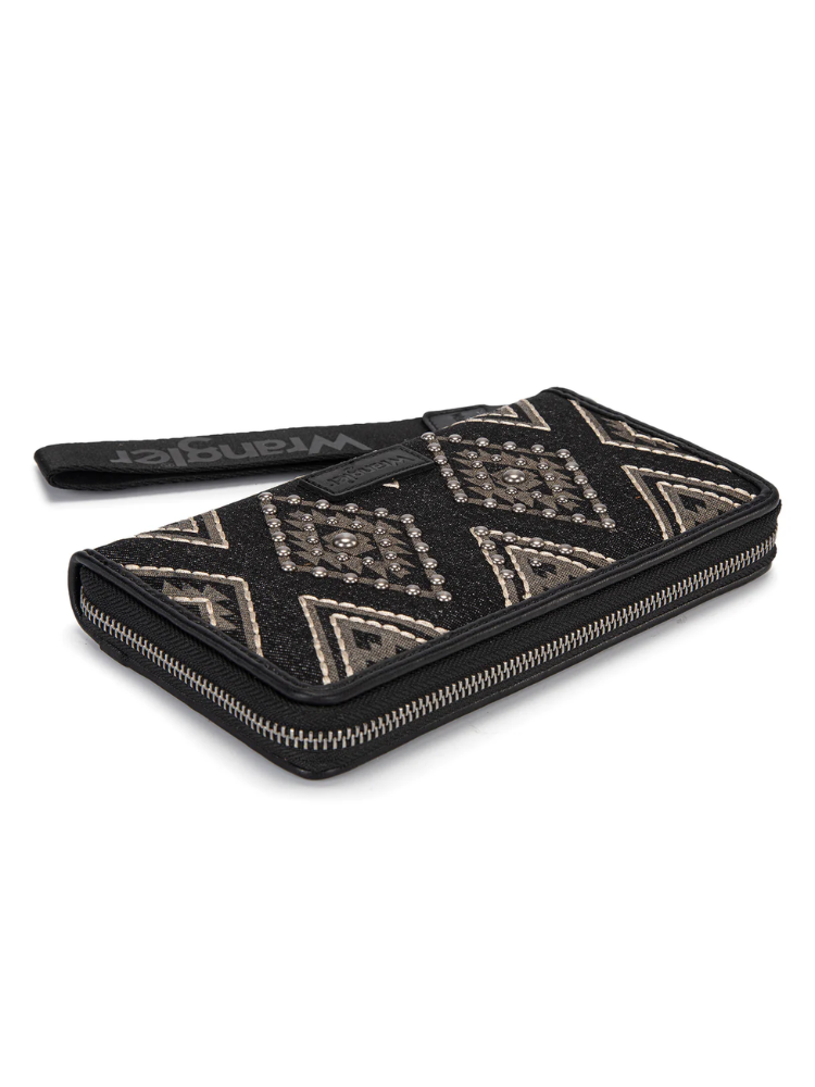 Portefeuille à Dragonne Aztec Studded