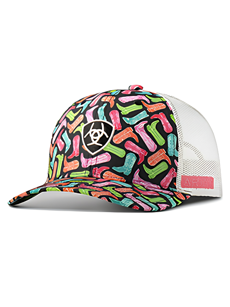 Casquette Cowboy Boots Print multicolore