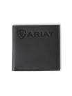 Portefeuille Bifold Logo Embossé Noir