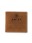 Portefeuille Bifold Logo Embossé Brun Moyen