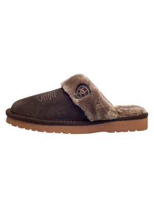 Pantoufles Jackie Square Toe Chocolat - Femme