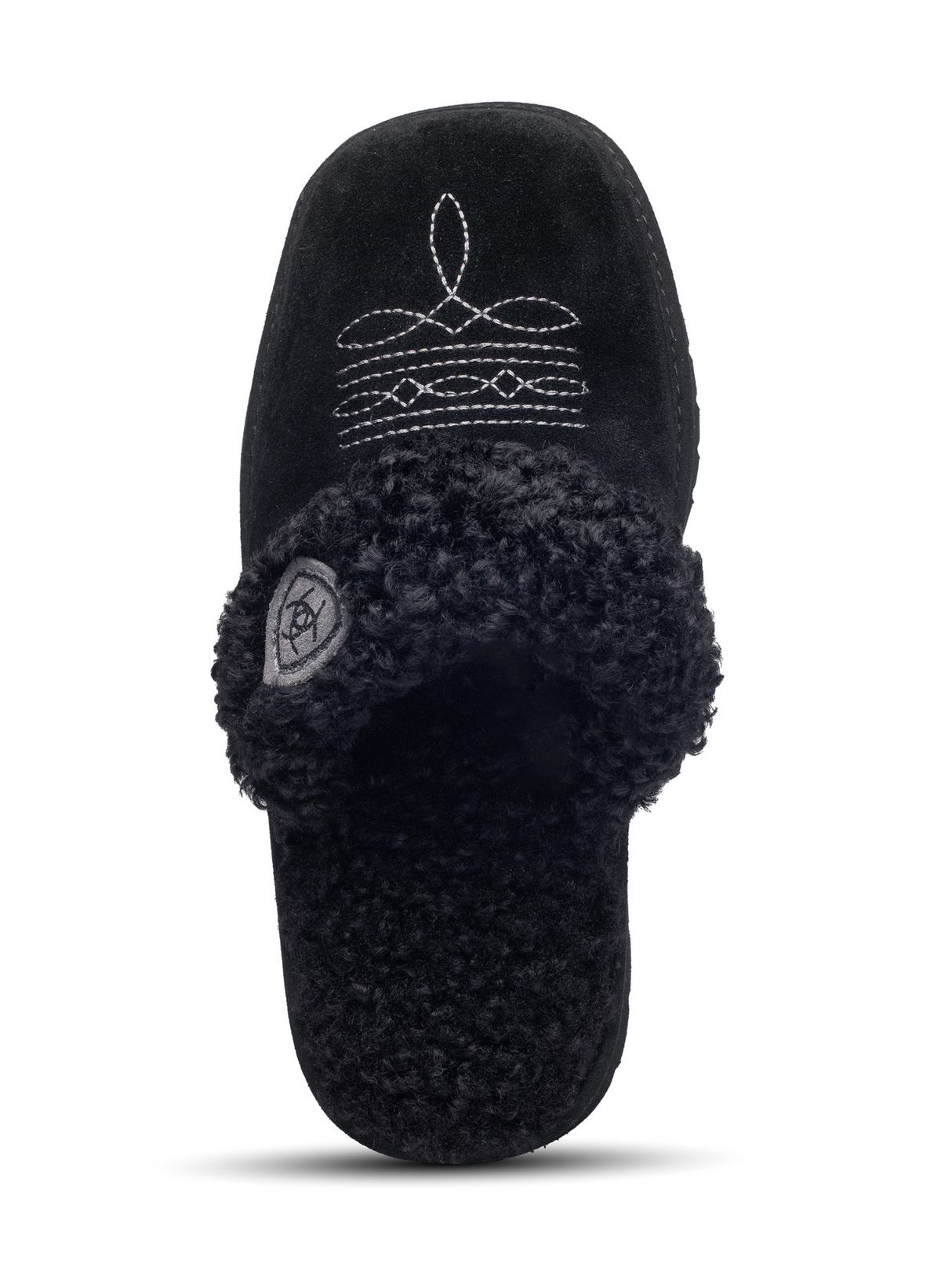 Pantoufles Jackie Square Toe Noir - Femme