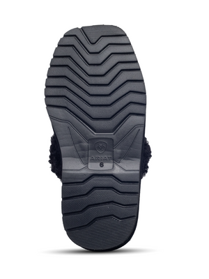 Pantoufles Jackie Square Toe Noir - Femme