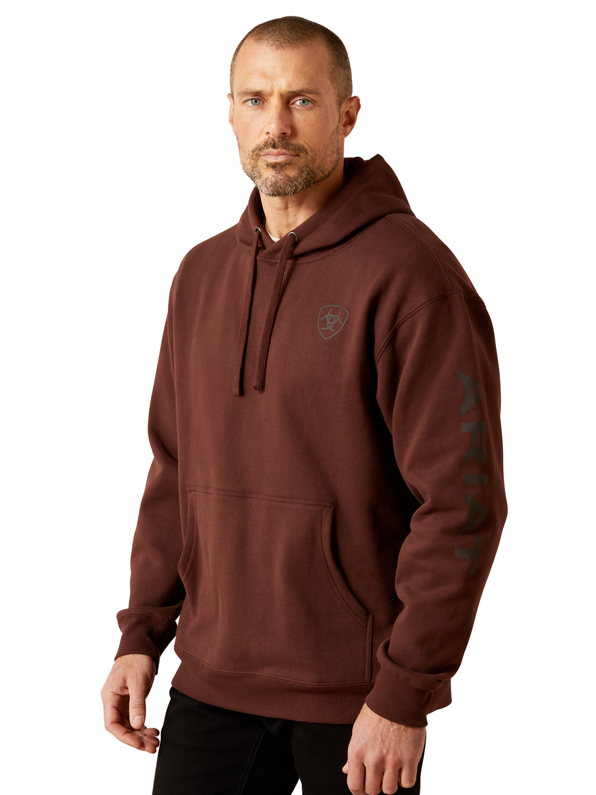 Chandail à capuchon Logo Deep Mahogany - Homme