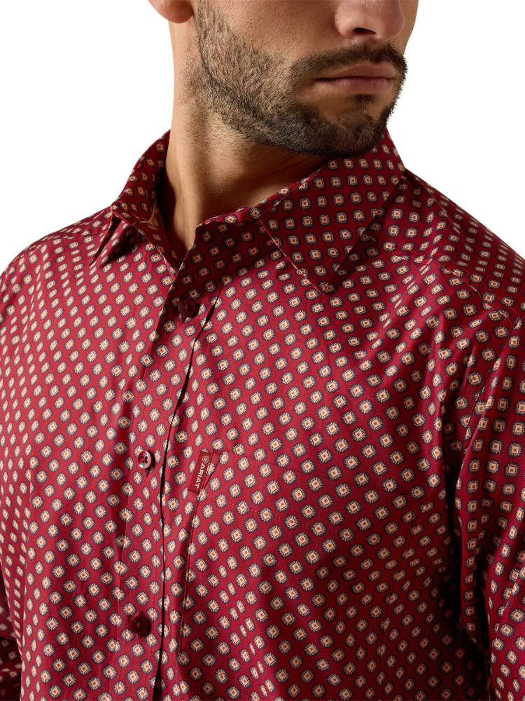 Chemise Western Everything Classic Fit Biking Red Geo Print - Homme