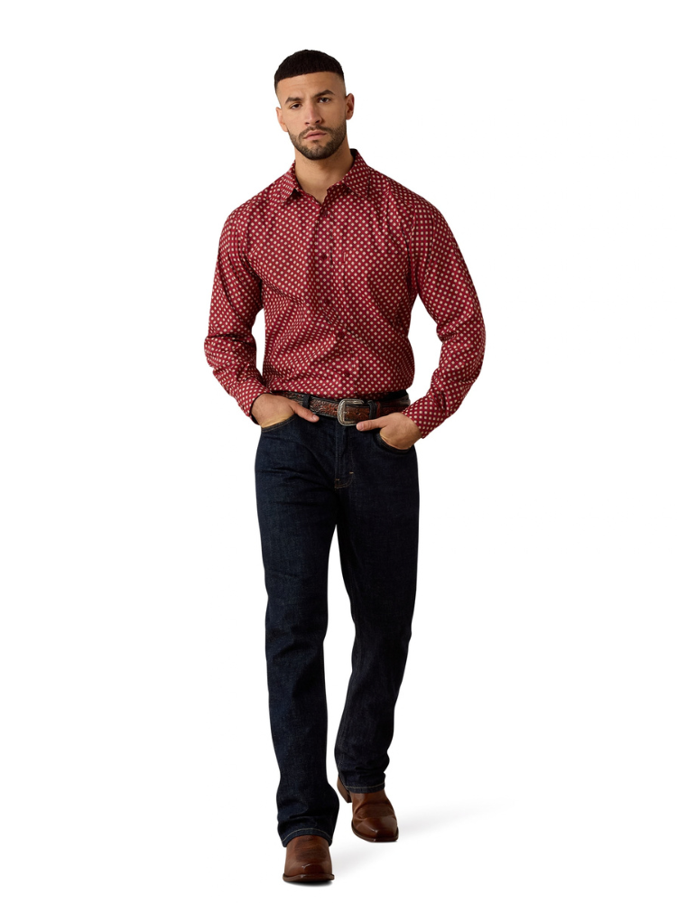 Chemise Western Everything Classic Fit Biking Red Geo Print - Homme