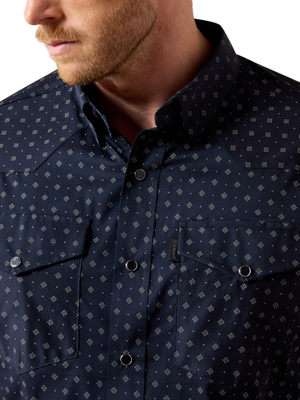 Everything Classic Fit Snap Night Sky Geo Shirt - Men