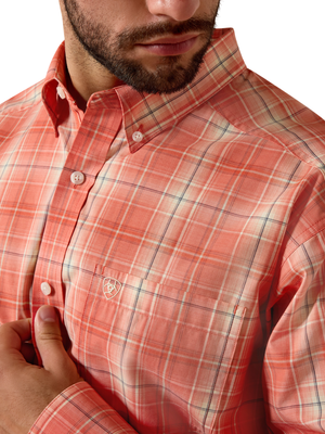 Chemise Pro Series Noble Hot Coral Plaid - Homme