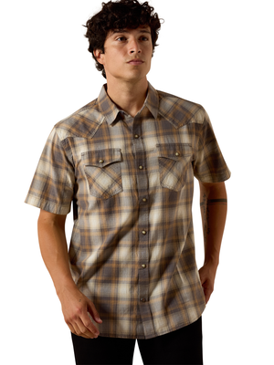 Chemise manches courtes Retro Helix Fitted - Homme