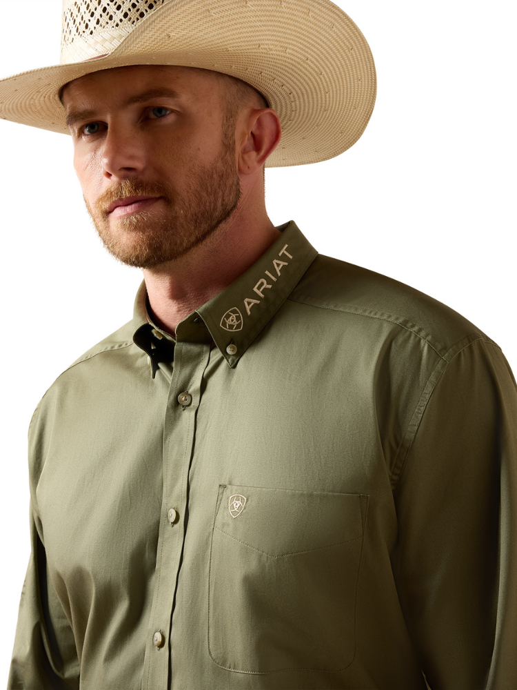 Chemise Western Team Logo Lightweight Twill Classic Deep Lichen - Homme
