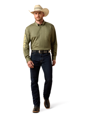 Chemise Western Team Logo Lightweight Twill Classic Deep Lichen - Homme