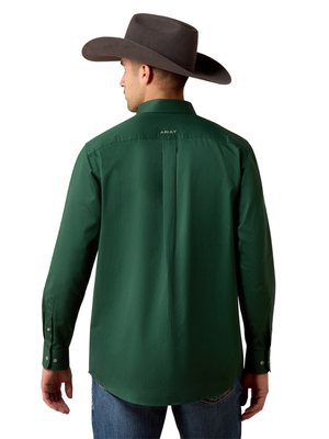 Chemise Western Team Logo Twill Classic Fit Pineneedle Green - Homme
