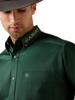 Chemise Western Team Logo Twill Classic Fit Pineneedle Green - Homme