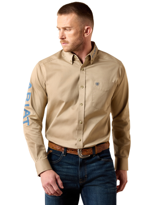 Chemise Western Team Logo Twill Savannah Tan - Homme