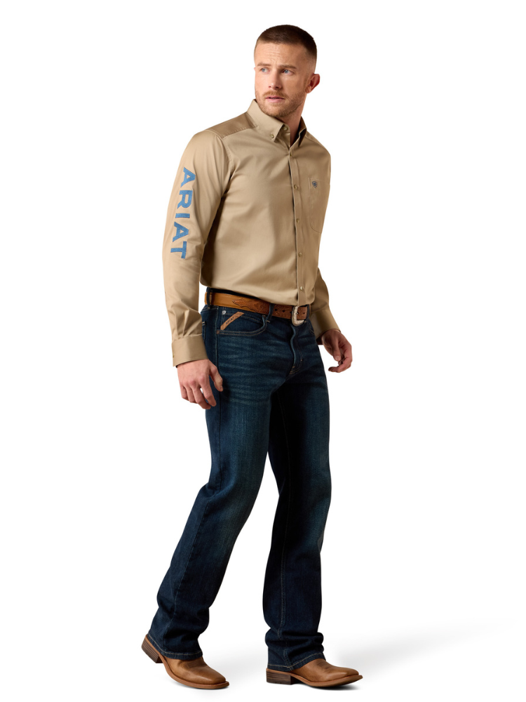 Chemise Western Team Logo Twill Savannah Tan - Homme