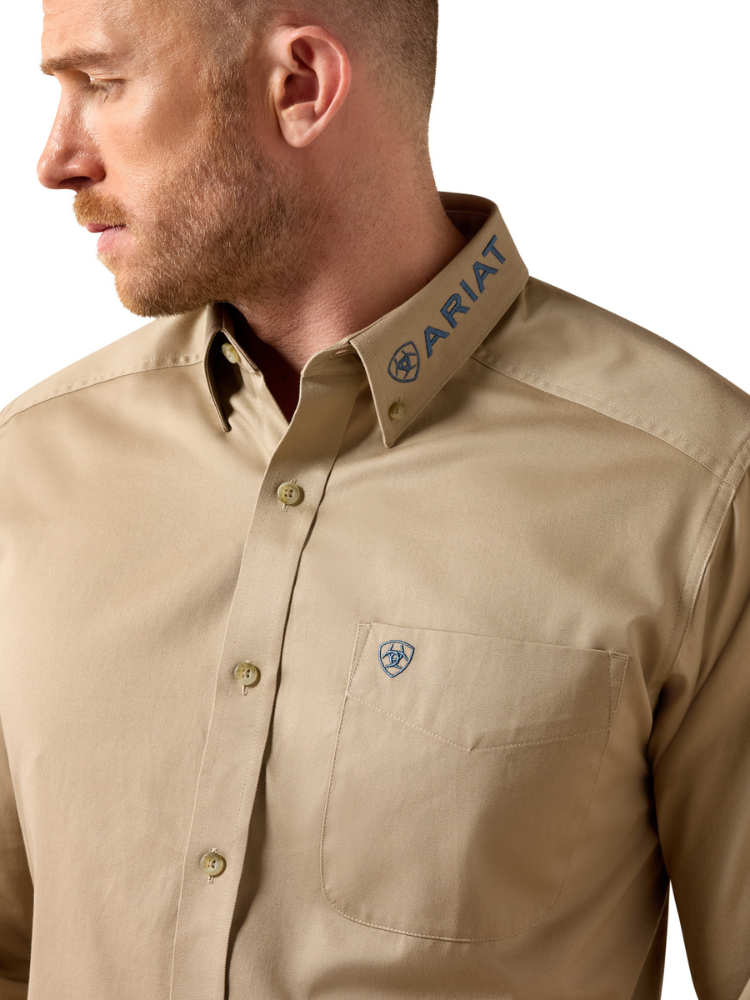 Chemise Western Team Logo Twill Savannah Tan - Homme
