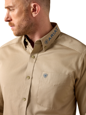 Chemise Western Team Logo Twill Savannah Tan - Homme