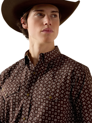 Chemise Western Rebel Coffee Bean Southwest - Homme