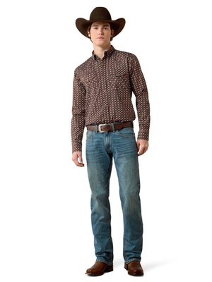 Chemise Western Rebel Coffee Bean Southwest - Homme