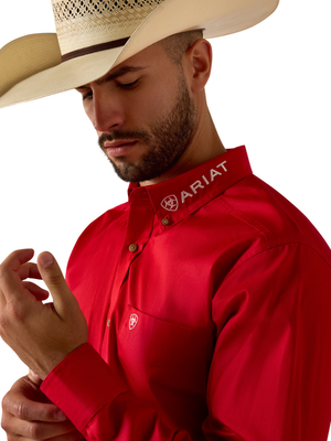 Chemise Western Team Logo Lightweight Twill Fitted - Homme