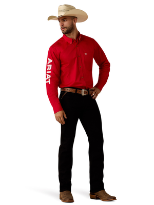 Chemise Western Team Logo Lightweight Twill Fitted - Homme