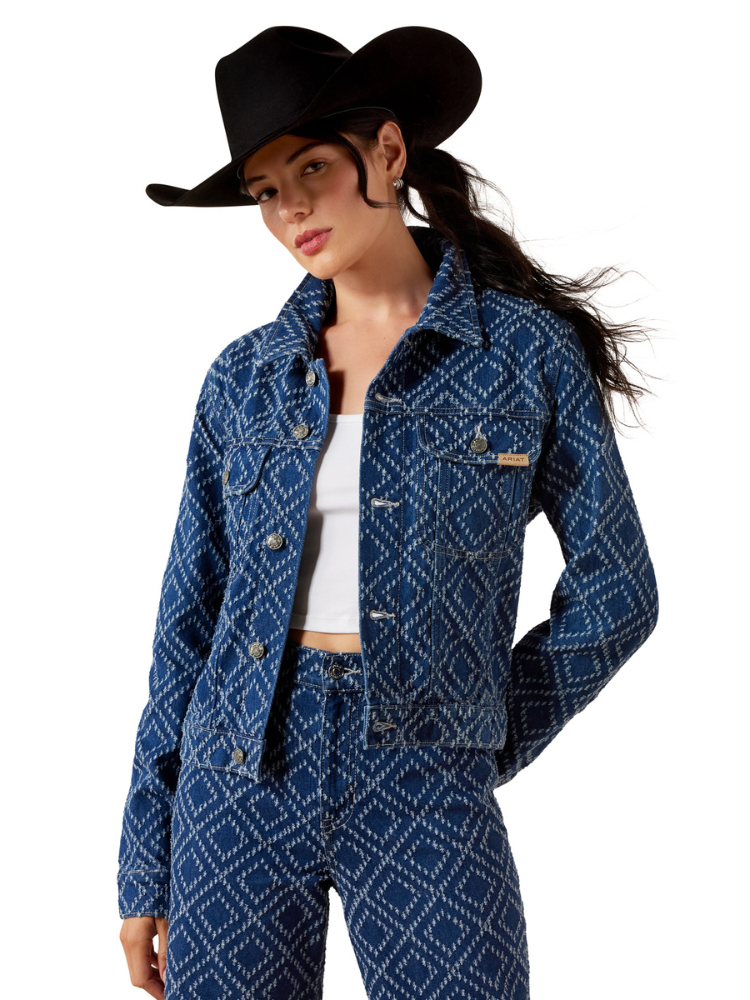 Veste en jean Boxy Crop - Femme